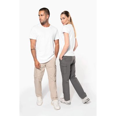 Pantalón ligero multibolsillos algodón mujer