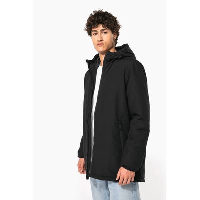 Parka con capucha y tejido hidrófugo