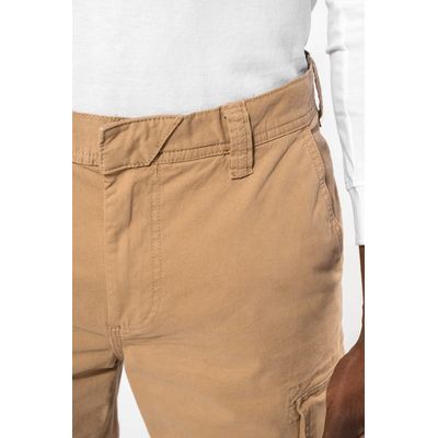 Pantalón multibolsillos algodón elastano envejecido