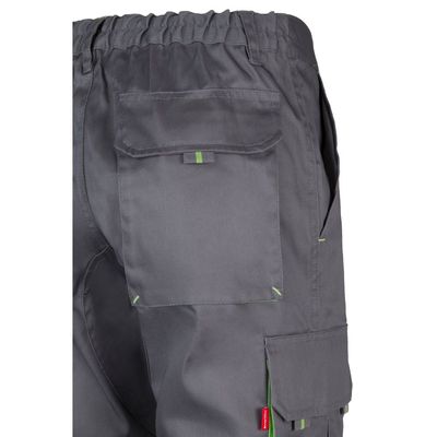 Pantalón sarga multibolsillos bicolor