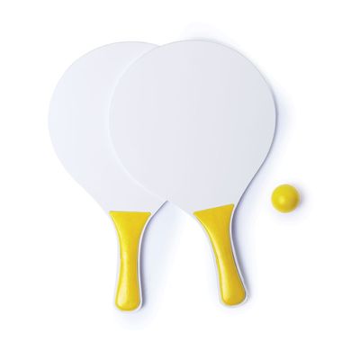 Palas de playa de madera personalizadas con pelota 23,5x38cm Ama