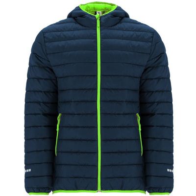 Parka Deportiva Acolchada Marino/Verde Fluor 12