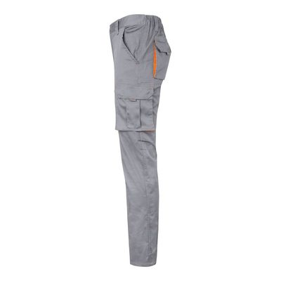 Pantalón sarga multibolsillos bicolor