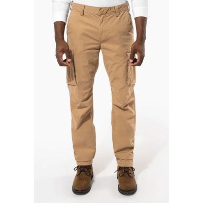 Pantalón multibolsillos algodón elastano envejecido
