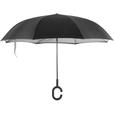 Paraguas reversible con mango manos libres Black / Slate Grey