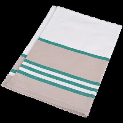 Paño de cocina algodón canvas White / Kelly Green