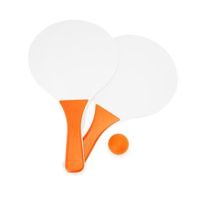 Palas de playa de madera con pelota Naranja