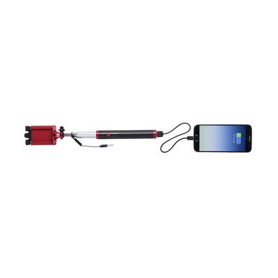 Palo selfie con power bank 2200mAh incluida