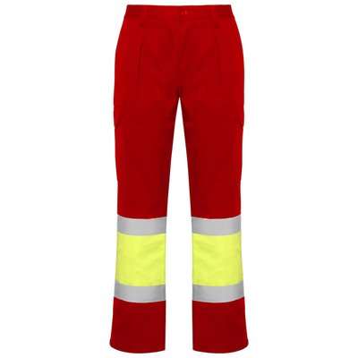 Pantalón Alta Visibilidad Invierno Rojo Laboral/Amarillo Flúor 38