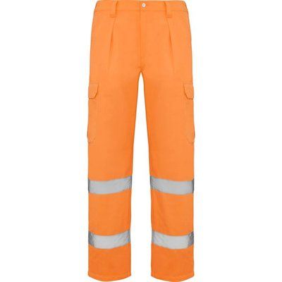 Pantalón alta visibilidad reflectante Naranja Fluor 56