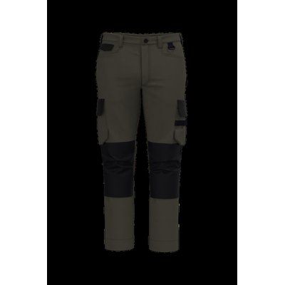 Pantalón bicolor de trabajo recto Dark Khaki / Black 58 Fr
