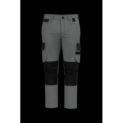 Pantalón bicolor de trabajo recto Silver / Black 40 Fr