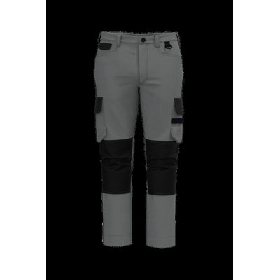 Pantalón bicolor de trabajo recto Silver / Black 50 Fr