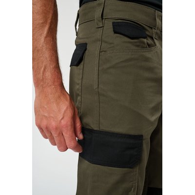 Pantalón bicolor de trabajo recto