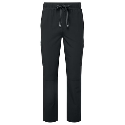 Pantalón cargo elástico con bolsillos Black XXL