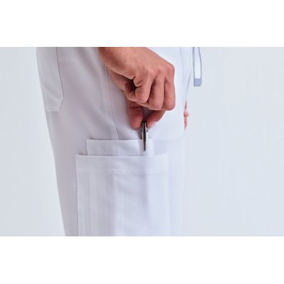 Pantalón cargo elástico con bolsillos