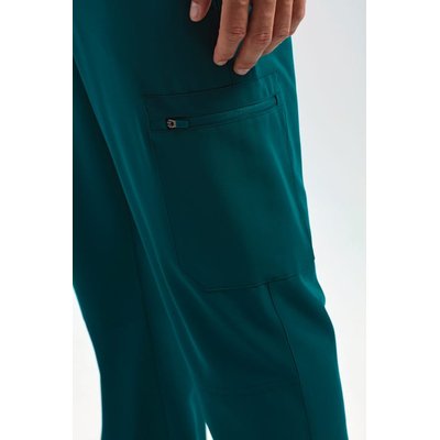 Pantalón cargo elástico con bolsillos