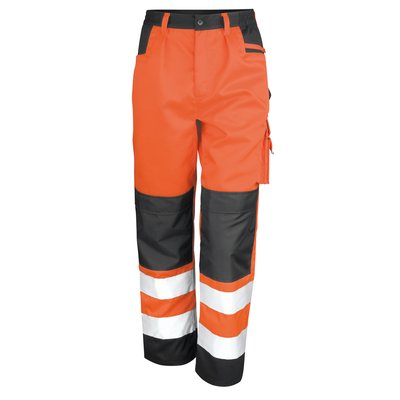 Pantalón cargo de seguridad reflectante Fluorescent Orange S