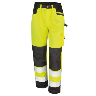Pantalón cargo de seguridad reflectante Fluorescent Yellow L