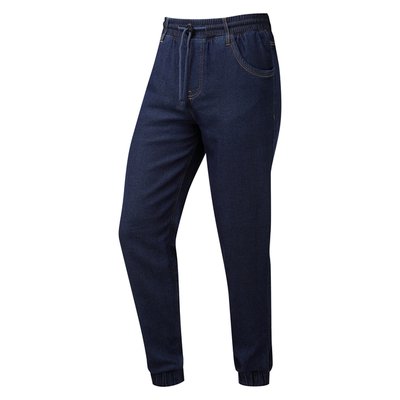 Pantalón de chef con bolsillos cordón y elástico Indigo Denim L