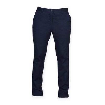 Pantalón chino stretch para mujer Navy S
