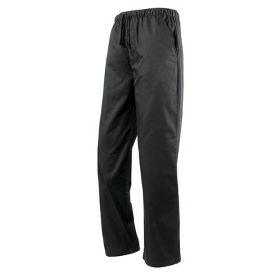 Pantalón de cocina unisex Black Xxl