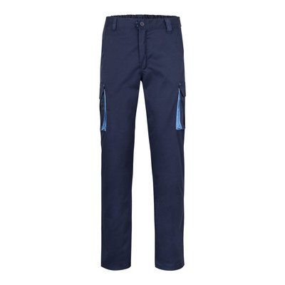Pantalón elástico con 6 bolsillos Azul Marino 56