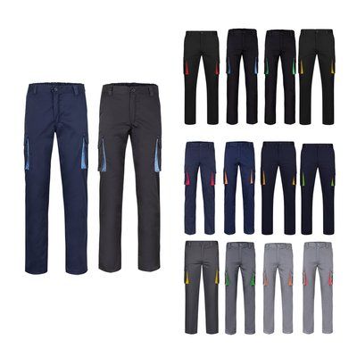 Pantalón elástico con 6 bolsillos
