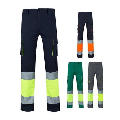 Pantalón elástico con bandas reflectantes