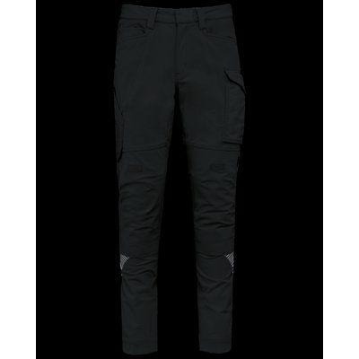 Pantalón elástico multibolsillos unisex Black 36 Fr