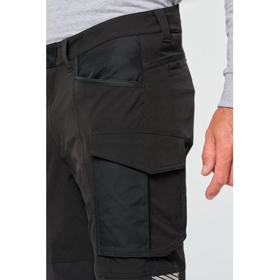 Pantalón elástico multibolsillos unisex
