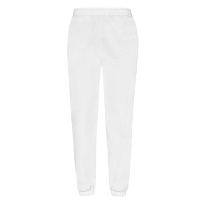 Pantalón de jogging con tobillos y cintura elásticos White M