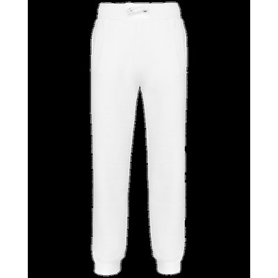 Pantalón de jogging unisex algodón White XXL