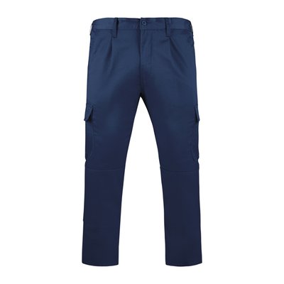 Pantalón largo laboral con cintura ajustable y bolsillos Marino 54