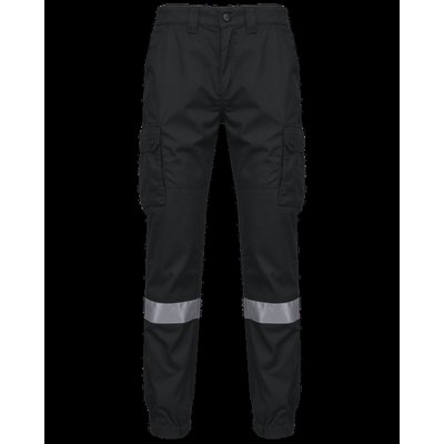 Pantalón laboral unisex con reflectante Black 48 FR