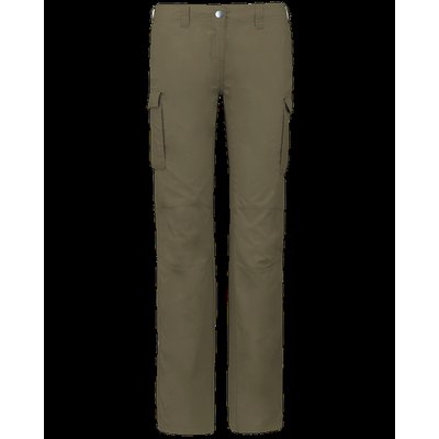 Pantalón ligero multibolsillos algodón mujer Light khaki 38 FR
