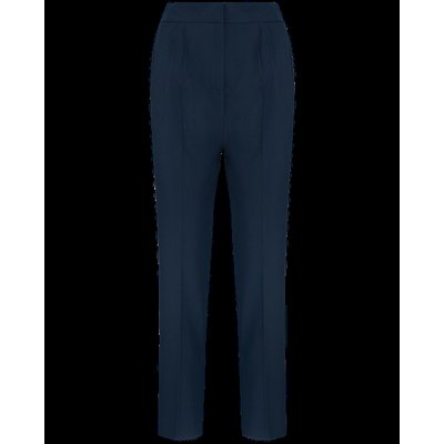 Pantalón mujer con bolsillos cremallera y pliegues Deep Navy 36 Fr