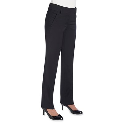 Pantalón mujer corte slim Black 14 UK