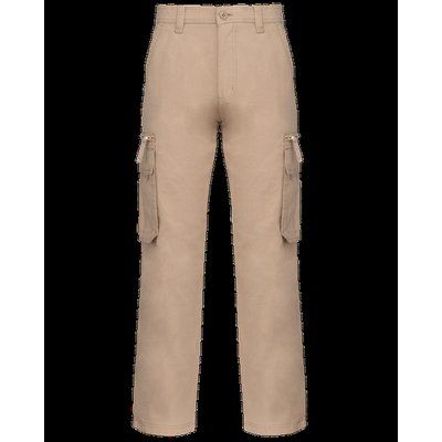 Pantalón multibolsillos 100% algodón Beige 48 Fr