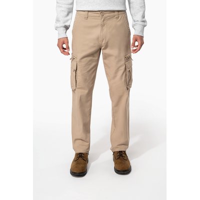 Pantalón multibolsillos 100% algodón Beige 54 Fr