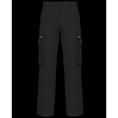 Pantalón multibolsillos 100% algodón Black 40 Fr