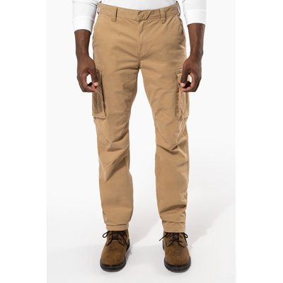 Pantalón multibolsillos algodón elastano envejecido