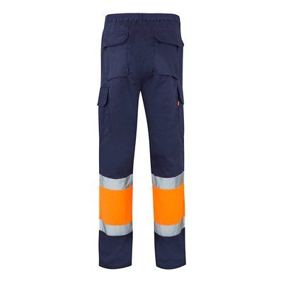 Pantalón multibolsillos con bandas reflectantes