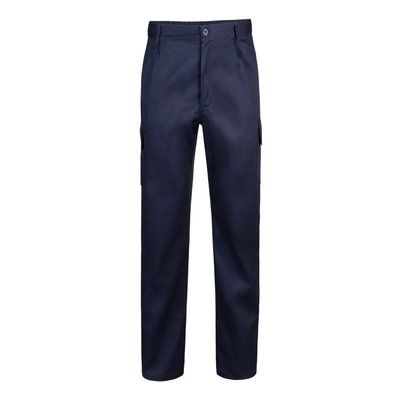 Pantalón multibolsillos con cintura elástica Azul Marino 54