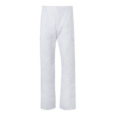 Pantalón multibolsillos con cintura elástica Blanco 46