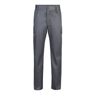 Pantalón multibolsillos con cintura elástica Gris 58