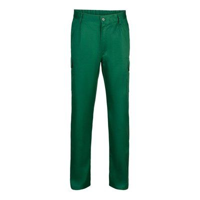 Pantalón multibolsillos con cintura elástica Verde Oscuro 46
