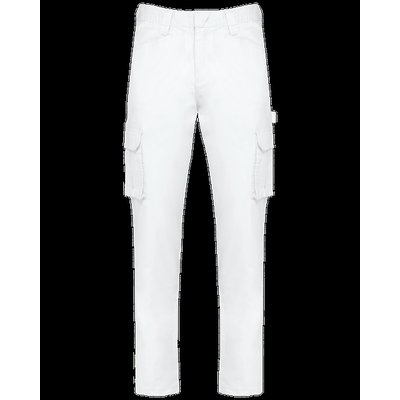 Pantalón multibolsillos ecorresponsable White Xs