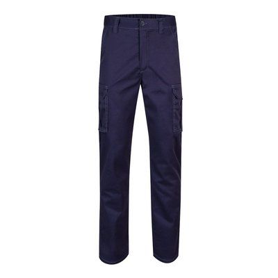 Pantalón multibolsillos elástico y ajustado Azul 36