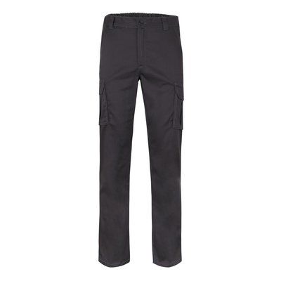 Pantalón multibolsillos elástico y ajustado Negro 34